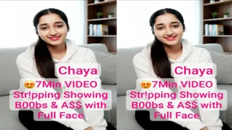 Chaya Instagram Model Private Premium Stripping Showing her Boobs Ass Mms Video