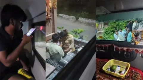Indian Trans Blowjob Fucked in Public Place