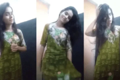 Pretty Indian Girl Private Strip Tease For Friend