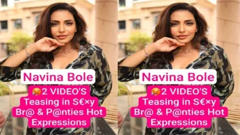 Navina Bole Famous Actress Latest App Exclusive Teasing in S y Bra Panties With Hot Expressions