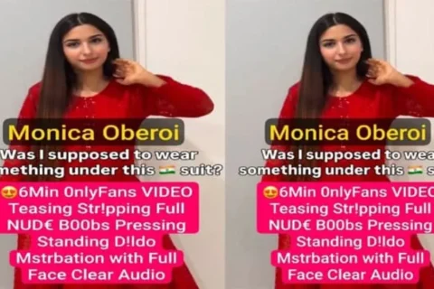 Monica Oberoi Famous Punjabi NRI Teasing Stripping Mstebation