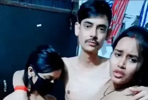 Two Desi Girls And Lucky Guy Nude Live Threesome Play With Boobs Sucking And Pussy Fingering Show