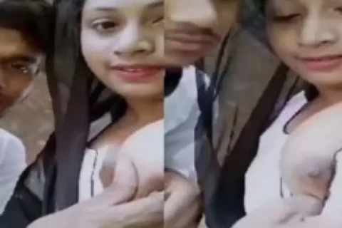 Bengali college girl breastfeeding lover