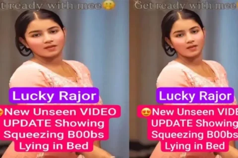 Lucky Rajor Most Requested New Unseen Video Showing Squeezing Boobs Video