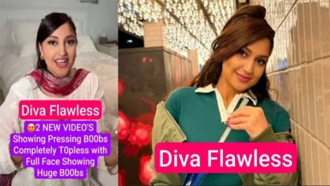 Diva Flawlwss Nude For First Time Topless with Full Face Mms Video