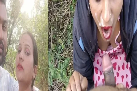 Bhabhi Porn Outdoor Sex And Cum On Face Blowjob