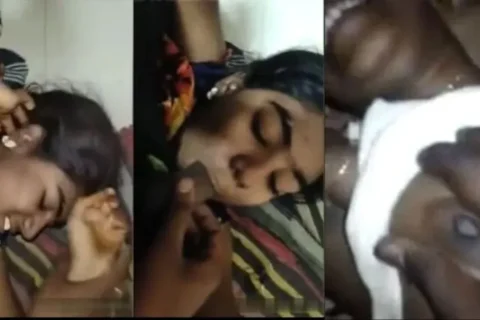 Tamil Paid Slim Aunty Outdoor Blowjob and Pussy Rubbed by Customer