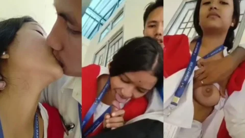Leaked Desi College GF Blowjob and Tits Sucking in Uniform