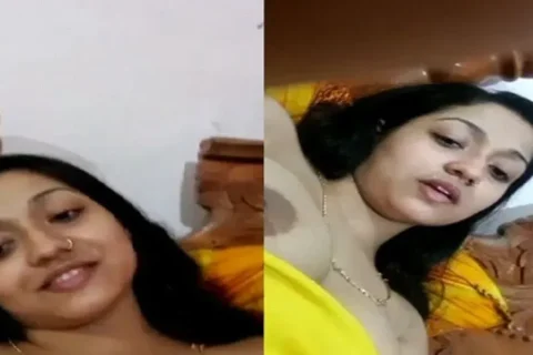 Smiling girlfriend nude viral video call sex