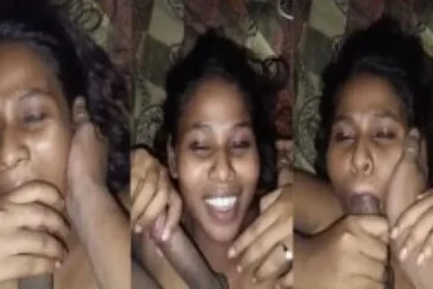 Tamil GF giving blowjob to her BF