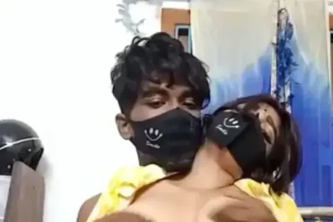 Horny Desi Couple Goes Wild On Cam Boobs Pressing Hard And Finger Fucks Pussy In Panty Sex Video