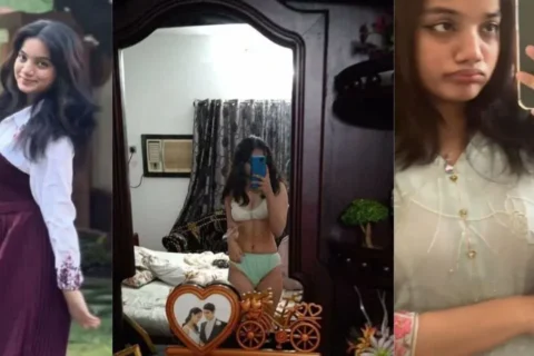 Horny Desi GF Snapchat inbox Special Teasing Stripping Full NUDE