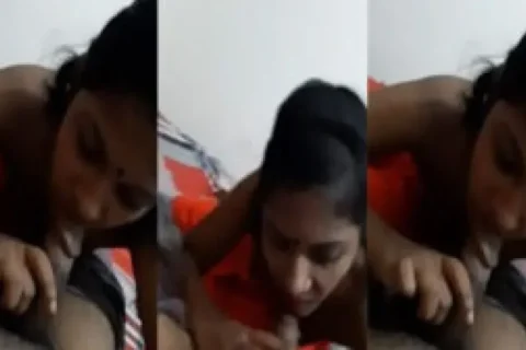 Cute Bhabhi sucking dick like a pro