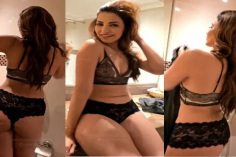 Hot MILF Navina Bole Seducing In Sexy Bra and Panties