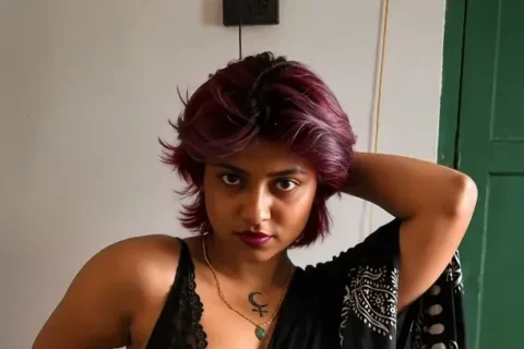 Darshana Chatterjee Onlyfans Babe Stripping Black Saree Showing Off Full Naked Body