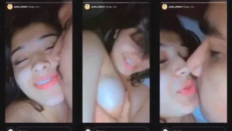 Desi Girlfriend Groped And Kissing Leaked MMS Clip