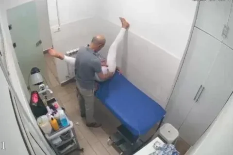 Old Doctor Hard Sex Clinic Kissing Video